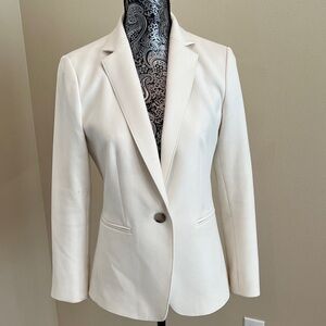 Ann Taylor Petites Women's Elegant Cream Blazer Size 6P